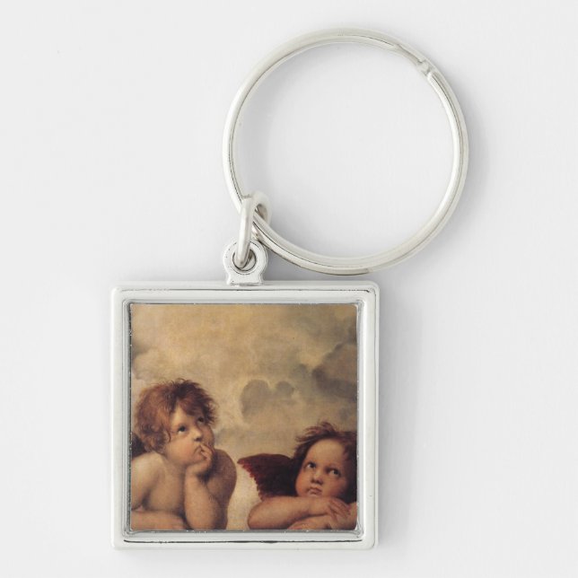Raphael,Sistine Cherub Keychain (Front)