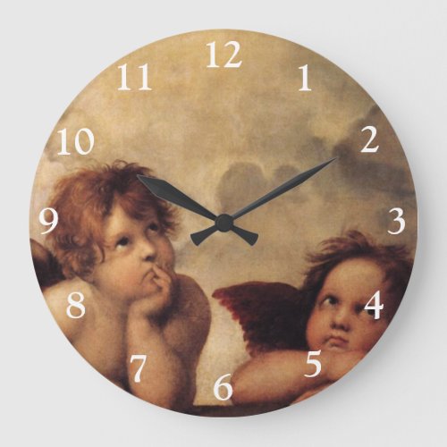 RaphaelSistine Cherub Large Clock