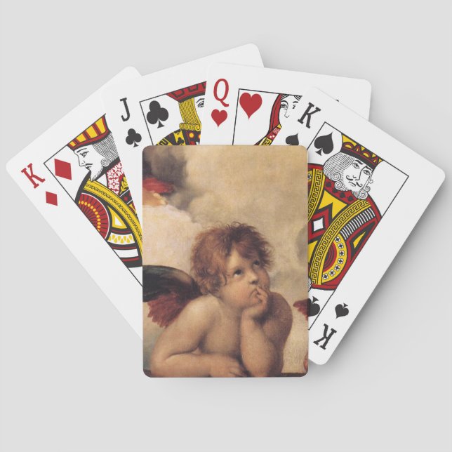 Raphael,Sistine Cherub Poker Cards (Back)