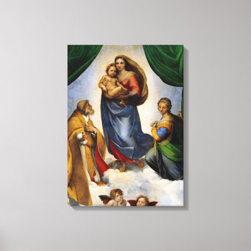 Raphael Sistine Madonna Canvas Print