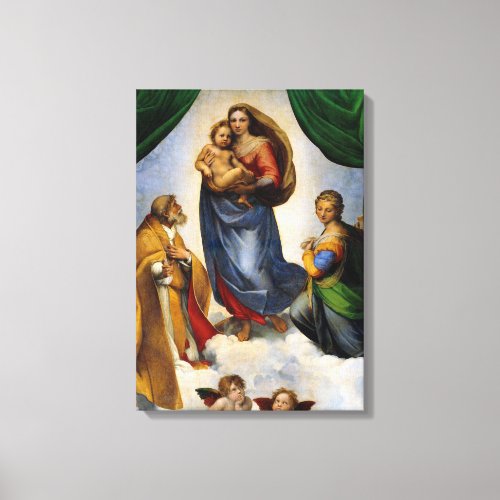 Raphael Sistine Madonna Canvas Print