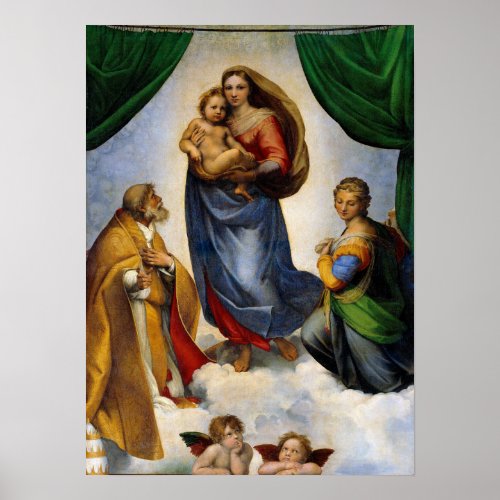 Raphael Sistine Madonna Poster