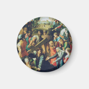 Raphael Spasimo Christ Falling Under Cross Art Magnet