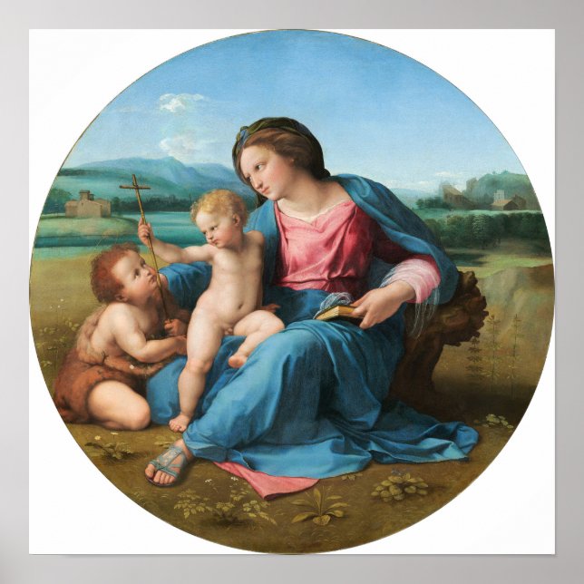Raphael - The Alba Madonna Poster (Front)