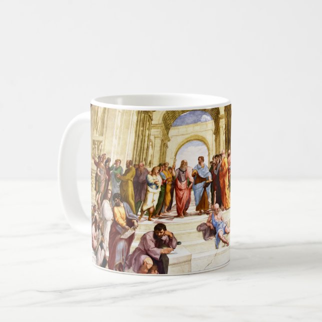 Raphael, The School of Athens (1509) Coffee Mug (Front Left)