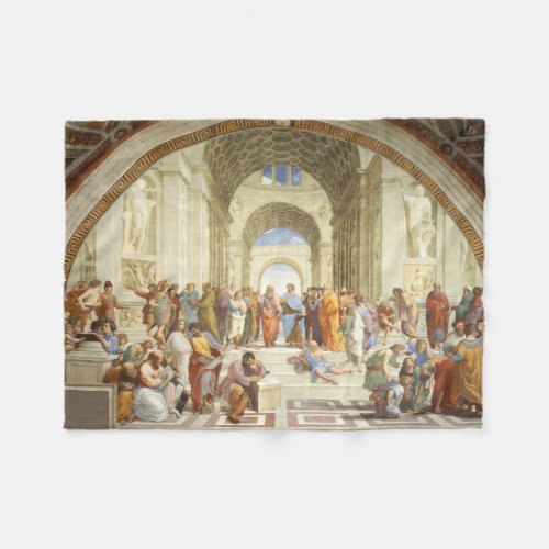 Raphael _ The school of Athens 1511 Fleece Blanket