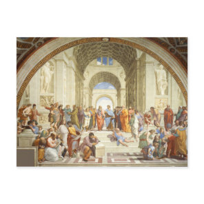 Raphael - The school of Athens 1511 Postcard