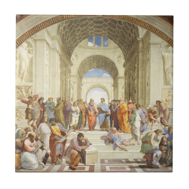 Raphael - The school of Athens 1511 Tile (Front)