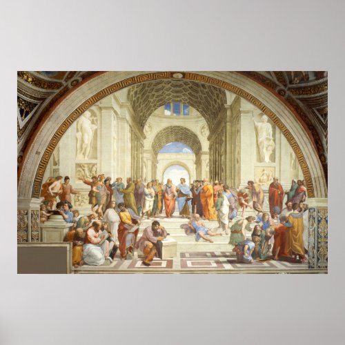 RAPHAEL _ The school of Athens 1512 Poster