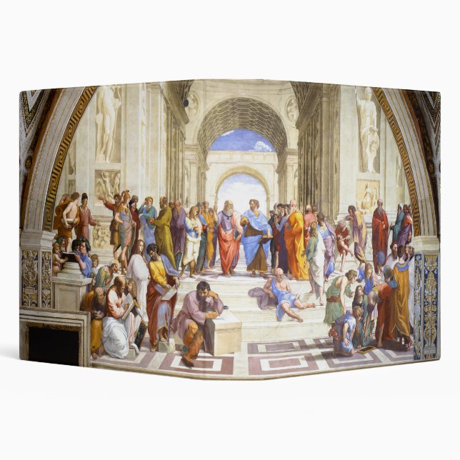 Raphael The School of Athens Renaissance Art 3 Ring Binder (Background)