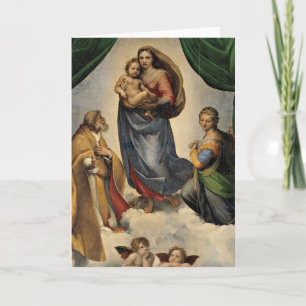 Raphael - The Sistine Madonna, Card