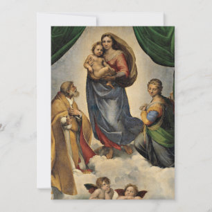 Raphael - The Sistine Madonna, Note Card