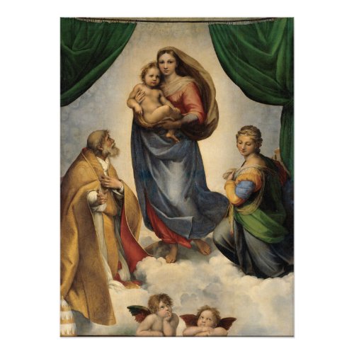 Raphael _ The Sistine Madonna Photo Print