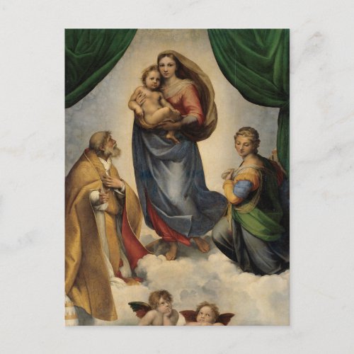 Raphael _ The Sistine Madonna Postcard