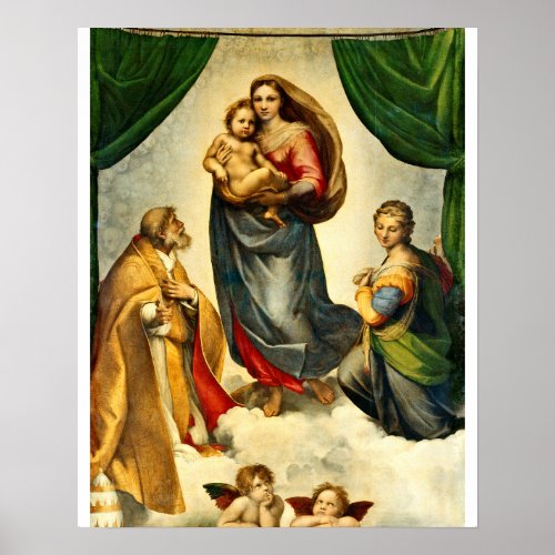 Raphael _ The Sistine Madonna Poster