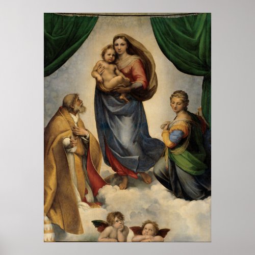 Raphael _ The Sistine Madonna Poster