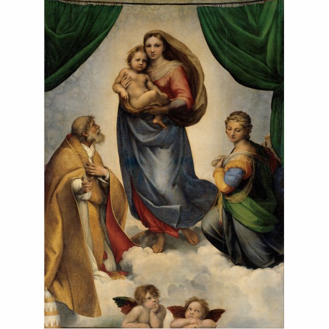Raphael - The Sistine Madonna Statuette (Front)