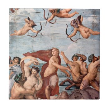 Raphael -  Triumph Of Galatea 1512 Tile by VintageBox at Zazzle