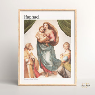 Raphael Vintage Art Print The Sistine Madonna