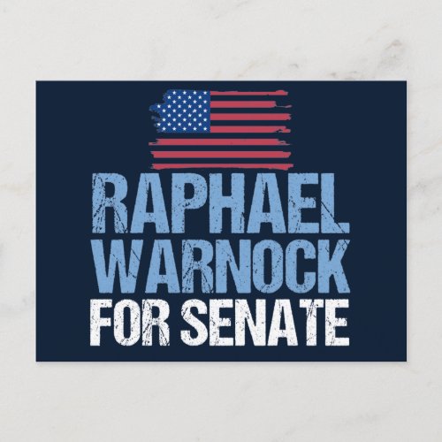 Raphael Warnock for Senate 2022 Georgia Election Postcard