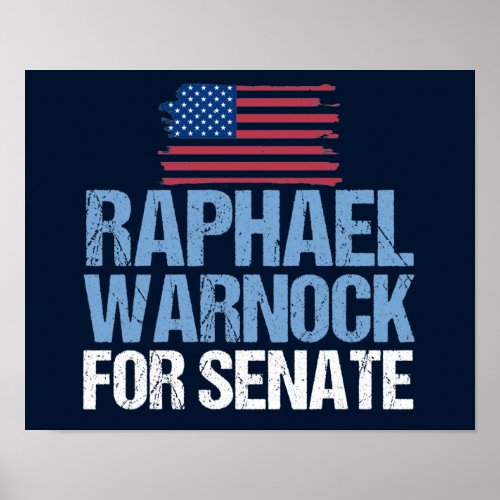 Raphael Warnock for Senate Georgia Election Poster