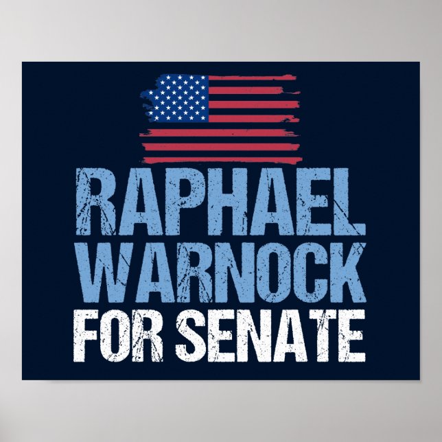 Raphael Warnock for Senate Georgia Election Poster (Front)