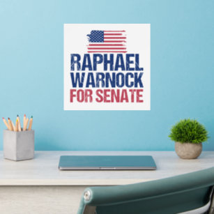 Raphael Warnock for U.S. Senate 2022 Election Wall Decal