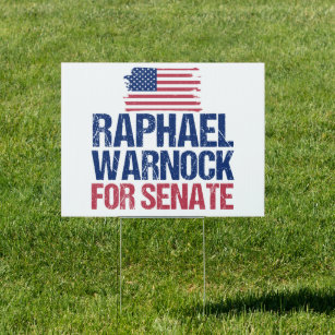 Raphael Warnock for U.S. Senate 2022 Election Yard Sign