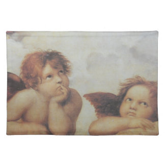 Raphael's angels cotton placemat