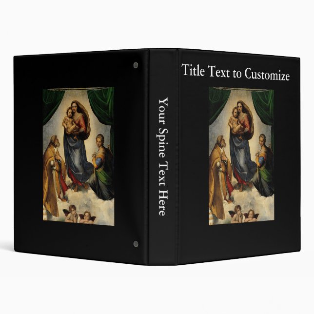 Raphael's Classic "Sistine Madonna" (circa 1513) Binder (Background)