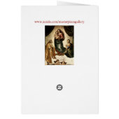 Raphael's Classic "Sistine Madonna" (circa 1513) Cards (Back)