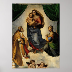 Raphael's Classic "Sistine Madonna" (circa 1513) Poster