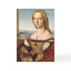 Raphael's Lady with a Unicorn Greeting Card