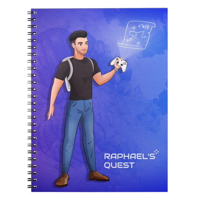 Raphael's Quest - Official Youtube Channel Notebook (Front)