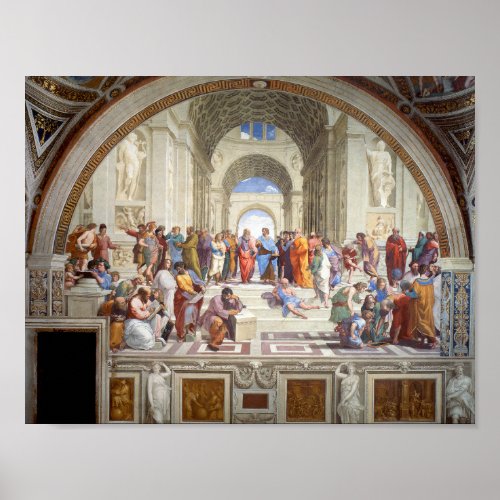 Raphaels School of Athens 1511 Poster