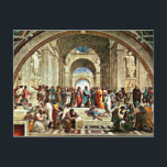 Raphael's "School of Athens" artwork Postcard<br><div class="desc">Raphael's "School of Athens" artwork postcard.</div>
