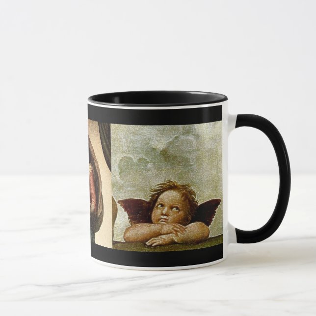 Raphael's "Sistine Madonna" Detail (circa 1513) Mug (Right)