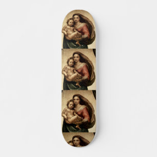 Raphael's "Sistine Madonna" Detail (circa 1513) Skateboard