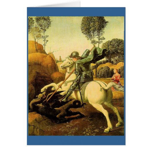 Raphael's "St. George and the Dragon" (circa 1505) Cards (Front)