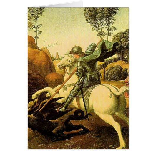 Raphael's "St. George and the Dragon" (circa 1505) Cards (Front)