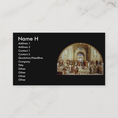 Raphael's "The School of Athens" (circa 1511) Business Card Template