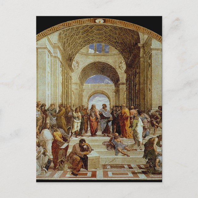 Raphael's "The School of Athens" (circa 1511) Postcard (Front)