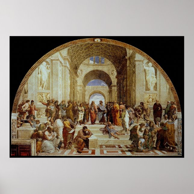 Raphael's "The School of Athens" (circa 1511) Poster (Front)