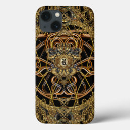 Raphconstance Elegant 6/6s  Baroque Chic Monogram iPhone 13 Case