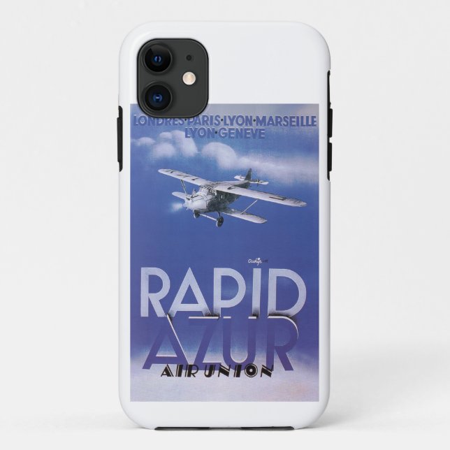 Rapid Azur Case-Mate iPhone Case (Back)