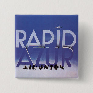 Rapid Azur Pinback Button