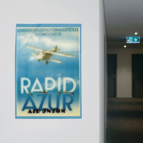 rapid azur _ vintage travel  poster
