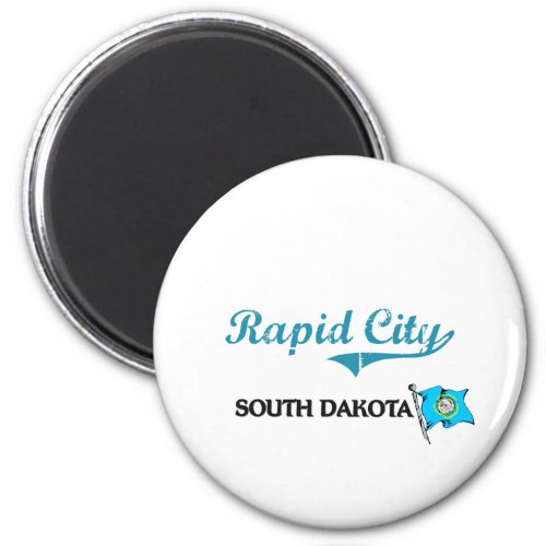 Rapid City South Dakota City Classic Magnet