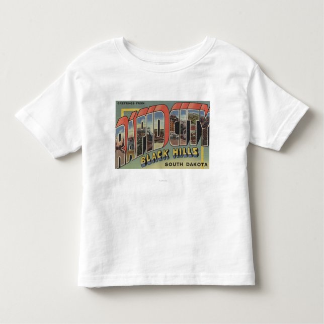 Rapid City, South Dakota - Large Letter Scenes Toddler T-shirt (Front)