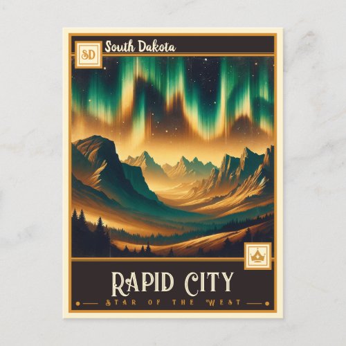 Rapid City South Dakota  Vintage Postcard